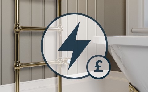 Brass Electric Towel Radiator